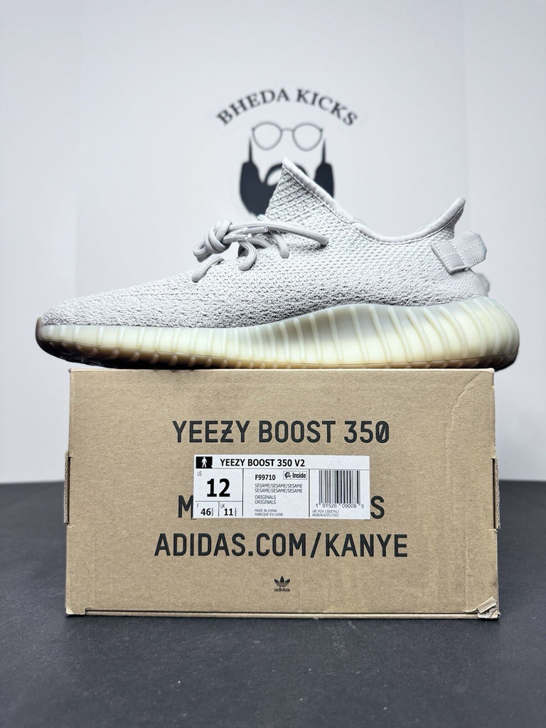 Adidas Yeezy Boost 350 V2 Sesame F99710 Og Rare Preowned Authentic Men’s Size 12