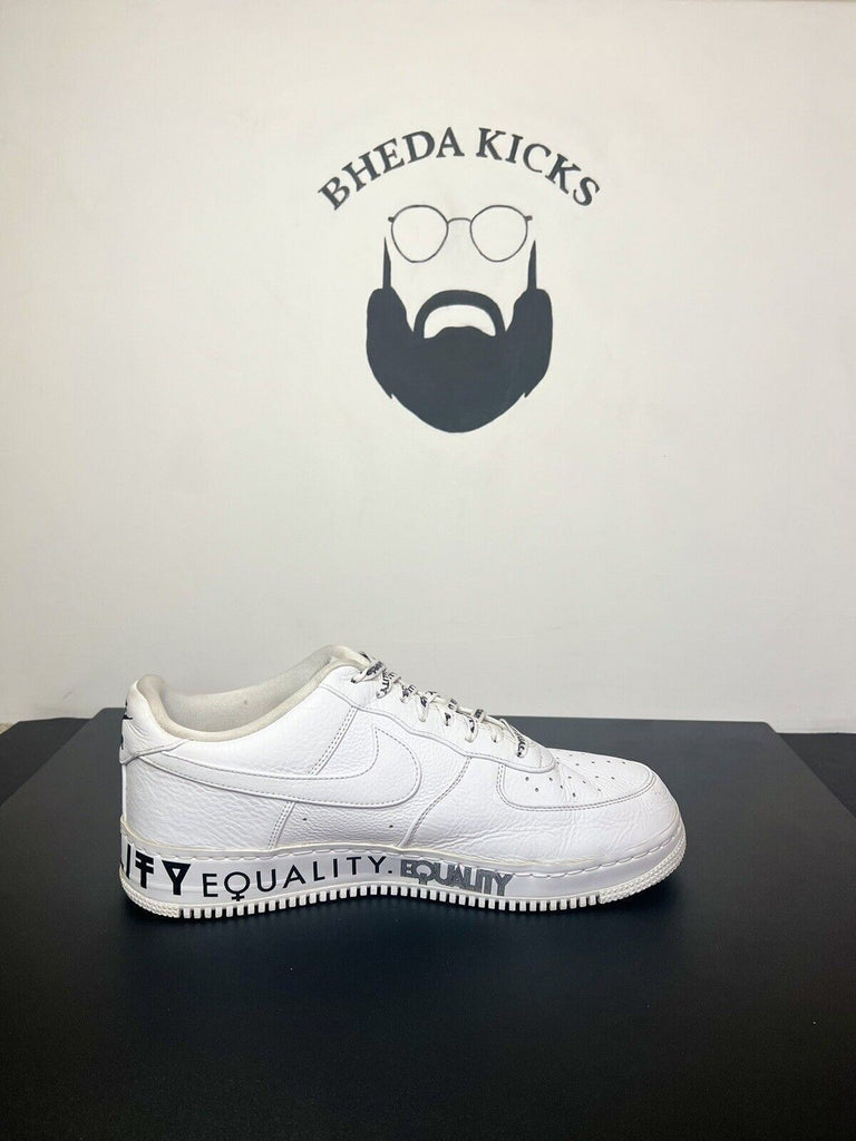 Nike Air Force 1 Low CMFT "Equality" White Black AQ2118-100 Rare Men's Size 15