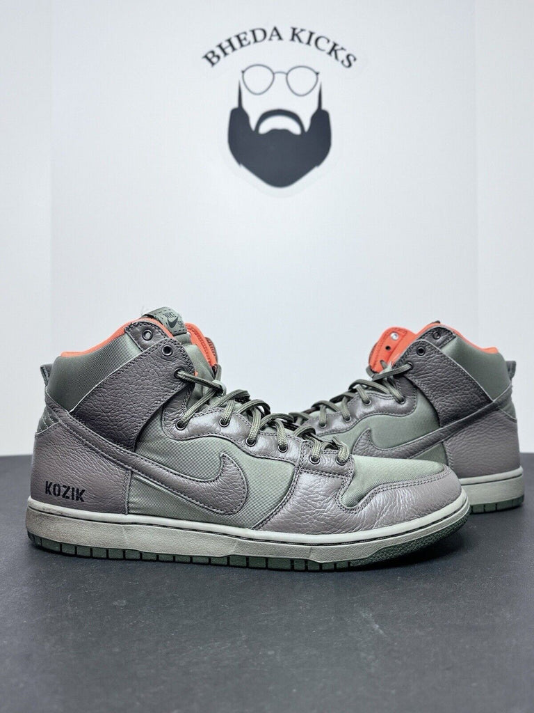 Nike SB Dunk High Frank Kozik Preowned Olive Military 2011 313171-328 Size 13