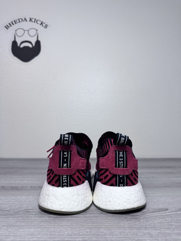 Size 10.5 - adidas NMD_R2 PK Core Red Black White Men’s Athletic Shoes (BB2910)