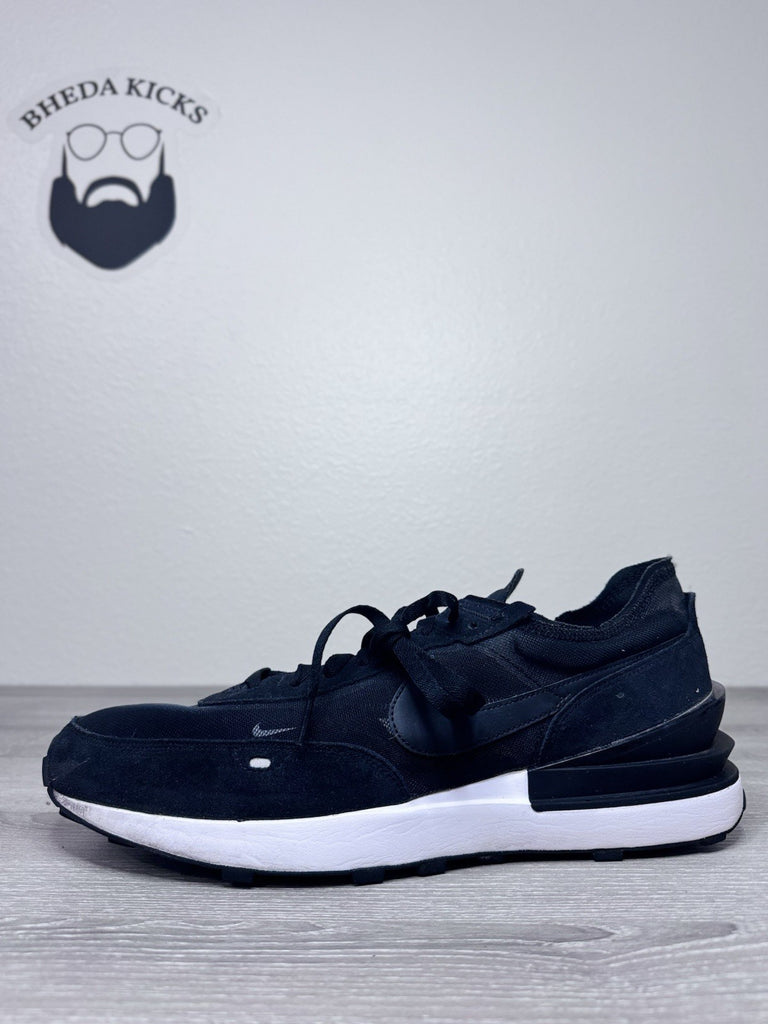 Size 15 - Nike Waffle One DA7995-001 Sneakers Black White Athletic Running Shoes