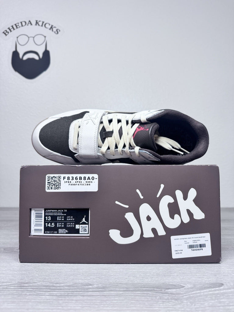 Size 13 - Travis Scott x Jordan Jumpman Jack TR Sail Preowned FZ8117-100 Og