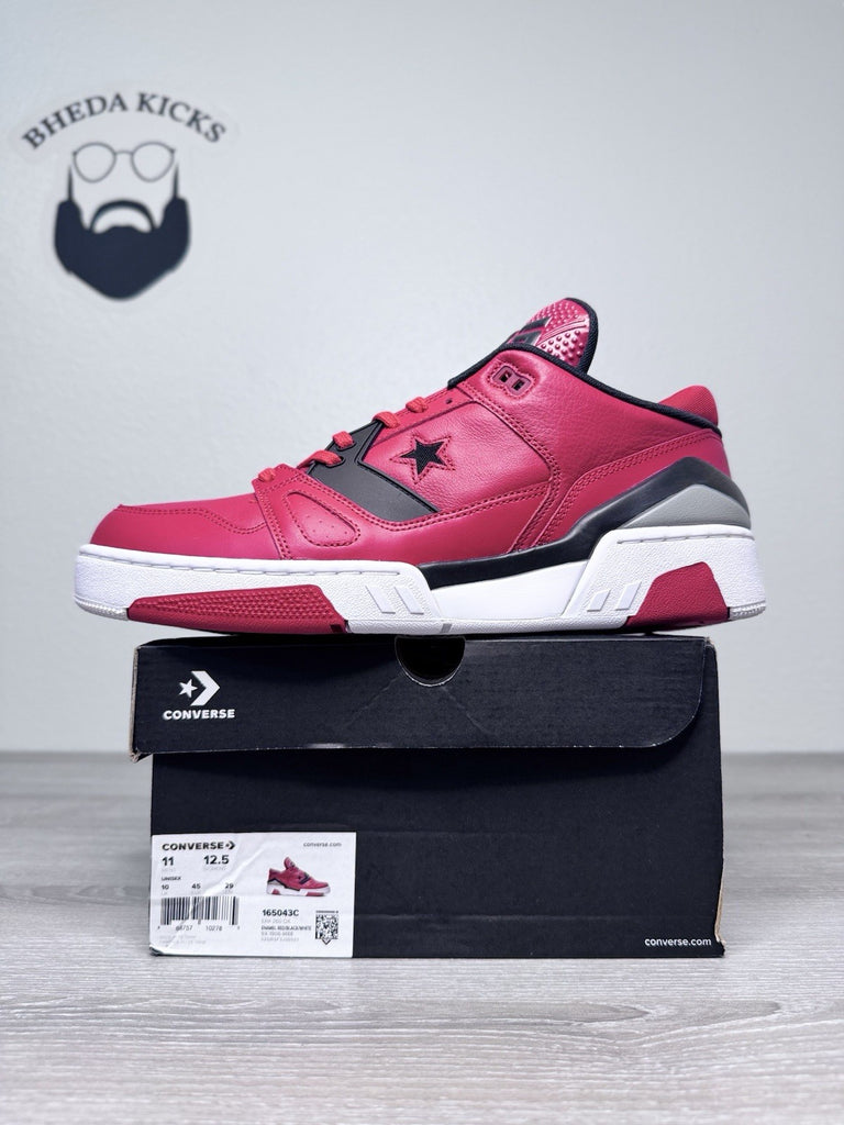 Size 11 - Converse ERX 260 Leather Sneakers Shoes Enamel Red 165043C Brand New