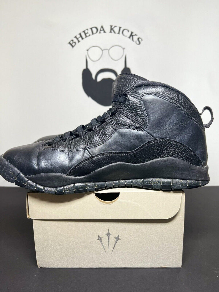 Nike Air Jordan 10 Retro NYC size 15 OG X 310805–012 Black ￼rare Authentic MJ