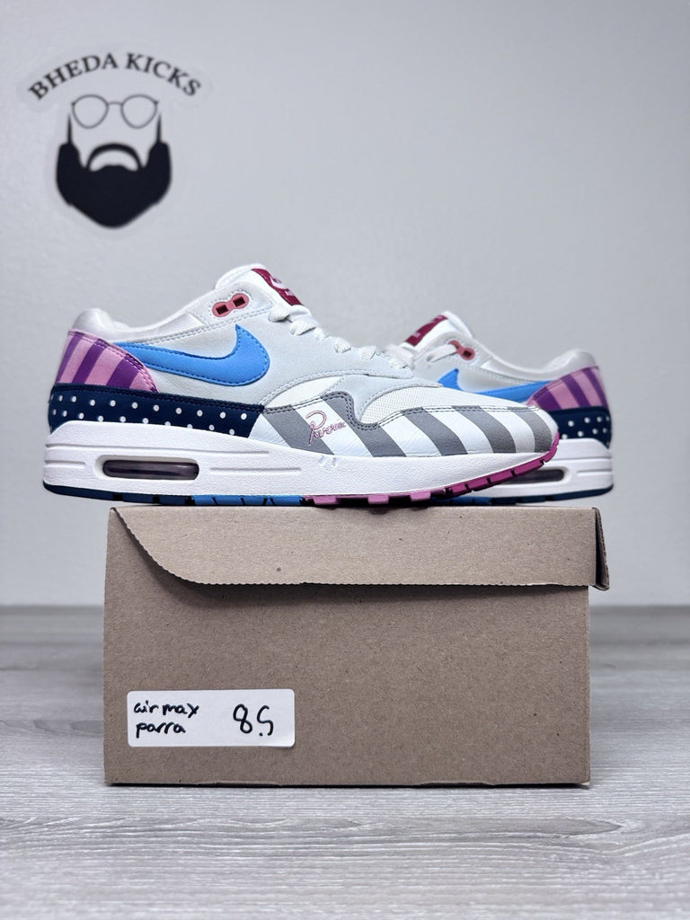 Size 8.5 - Parra x  Nike Air Max 1 AT3057-100 Preowned Authentic Men’s Shoe