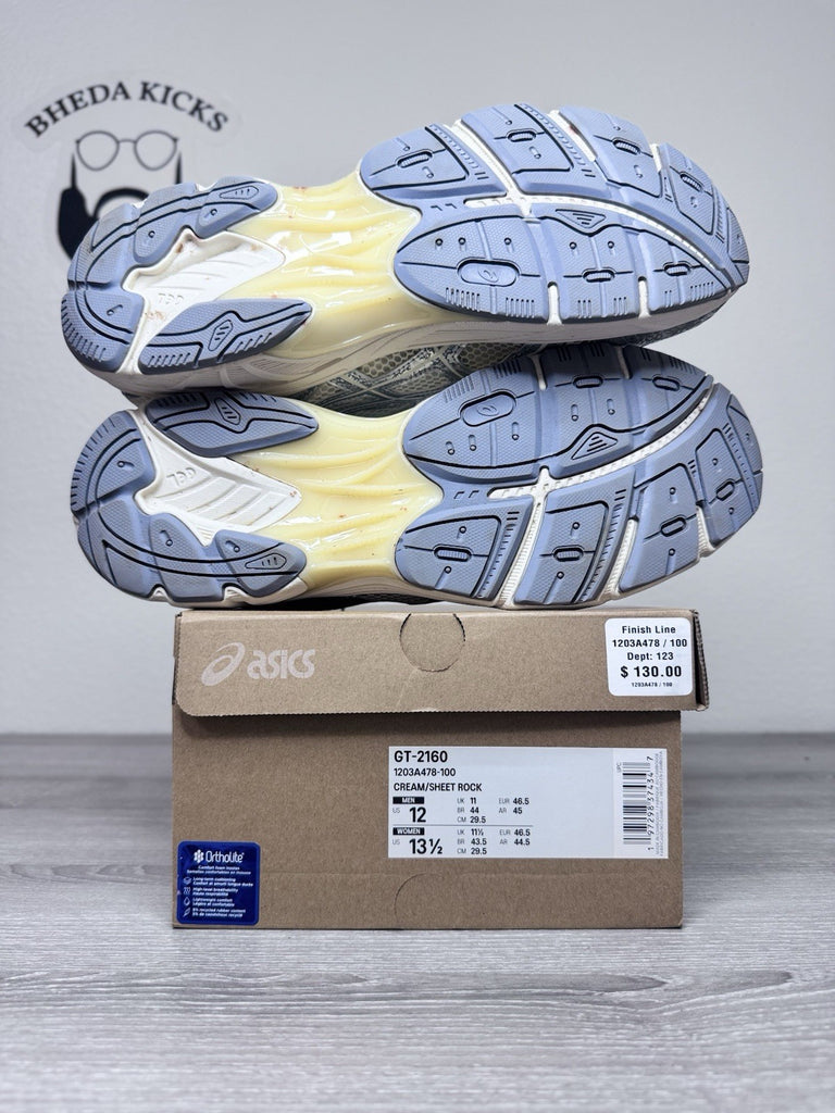 Size 12 - ASICS Paris Running Shoes Men's Cream Sheet Rock GT-2160 1203A478-100