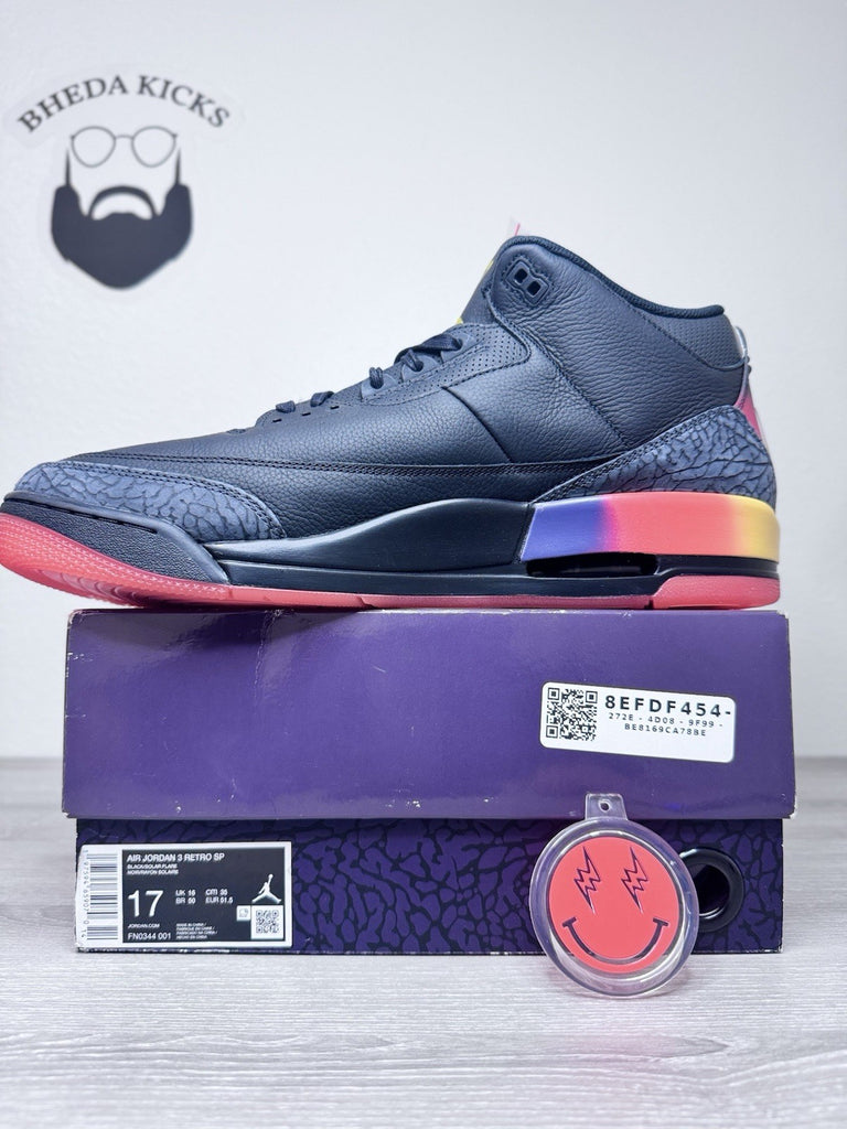 Size 17 - Jordan 3 Retro x J. Balvin Mid Rio Sneakers FN0344-001 Brand New