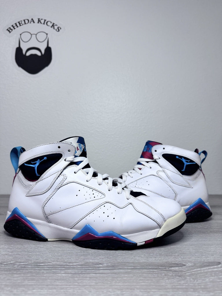 Size 13 - Nike Air Jordan 7 VII Retro Orion White Leather Sneaker 304775-105