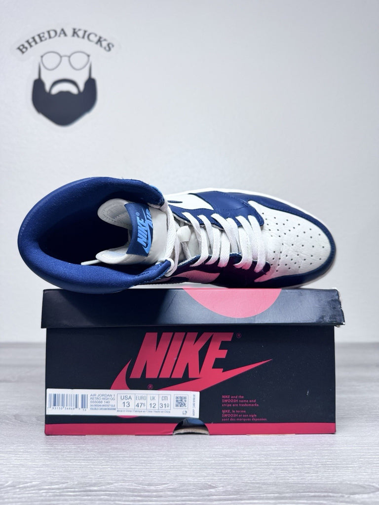 Size 13 - Air Jordan 1 Retro High OG "Obsidian UNC" 2019 555088-140 Preowned