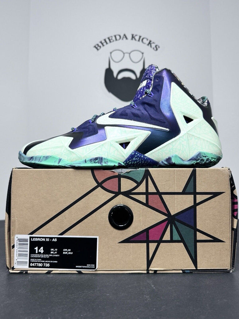 Nike Lebron 11 All-Star Gumbo NOLA 2014 647780-735 Preowned Men’s Size 14