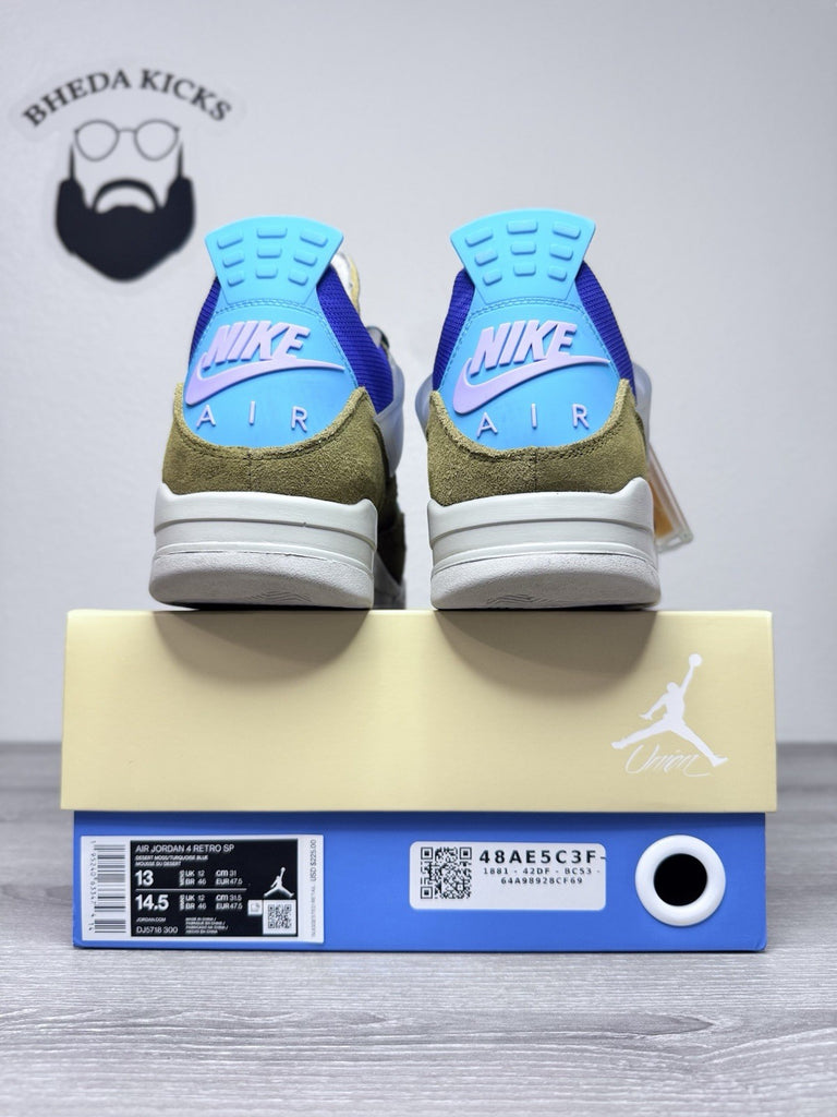 Size 13 - Air Jordan 4 Retro Union LA Desert Moss DJ5718-300 Preowned Authentic