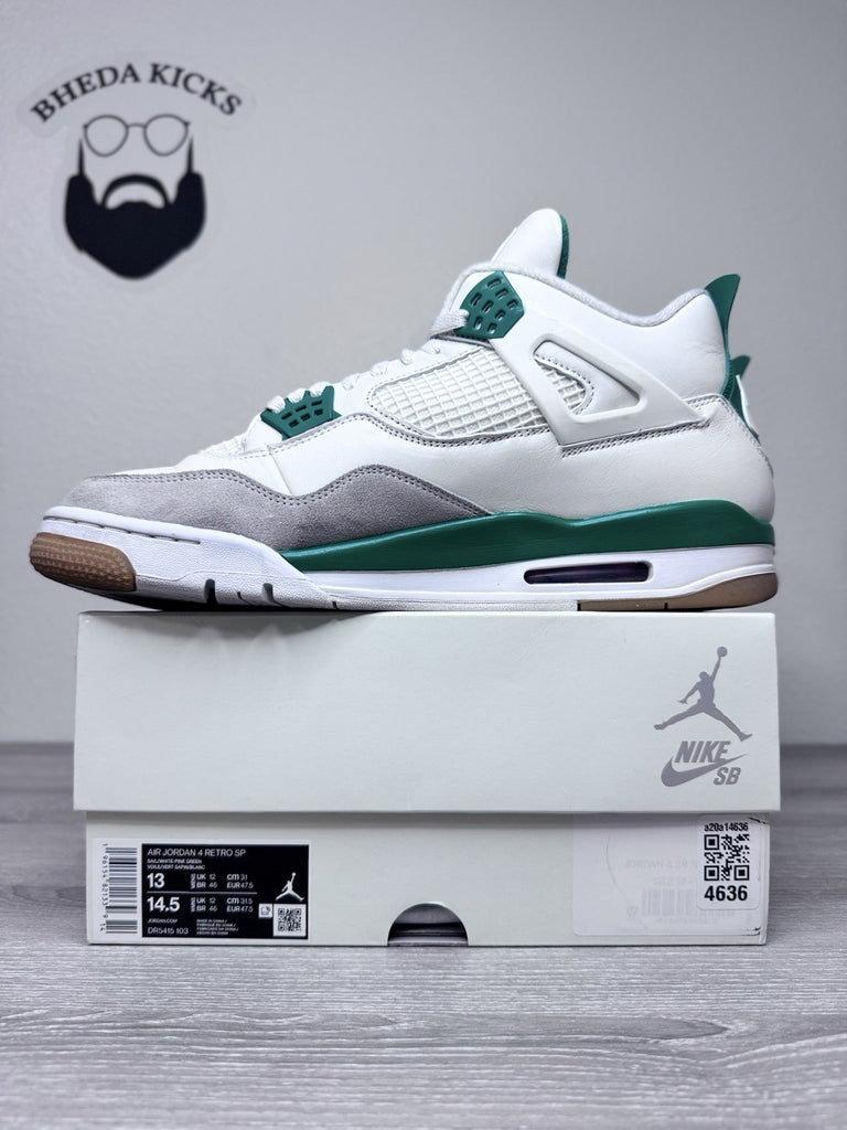 Size 13 - Nike Air Jordan 4 Retro SB Pine Green Sail (2023) DR5415-103