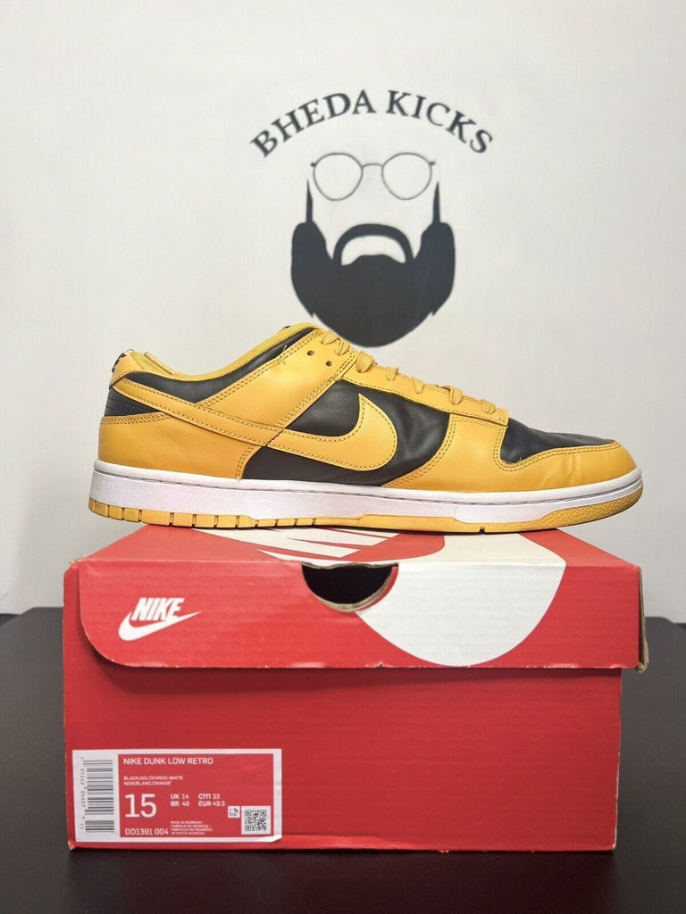 Nike Dunk Low Championship Goldenrod 2021 Size 15 (DD1391-004) Black Yellow Og