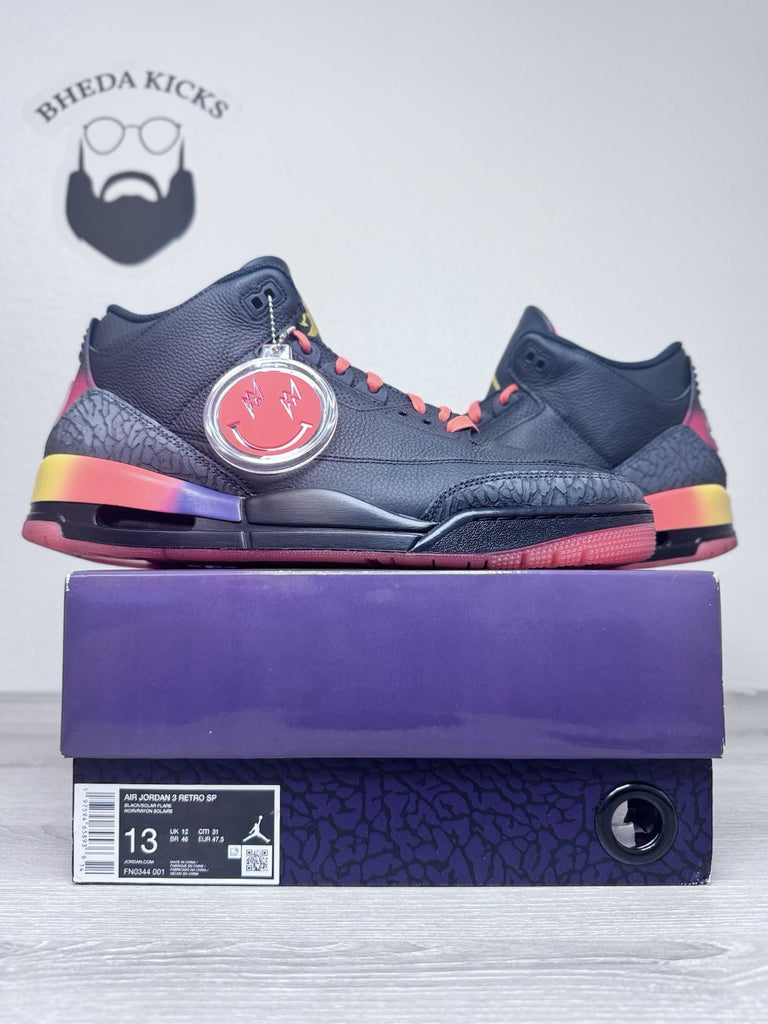 Size 13 - J. Balvin x Air Jordan 3 Retro Rio FN0344-001 Preowned Clean