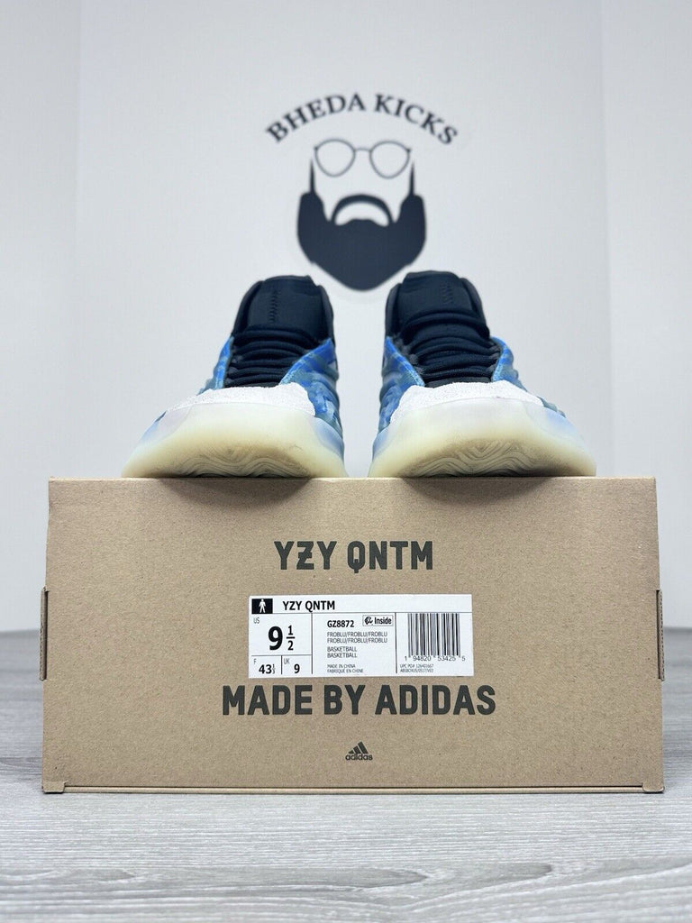 Size 9.5 - Adidas Yeezy Quantum QNTM YZY BASKETBALL Rare Frozen Blue GZ8872