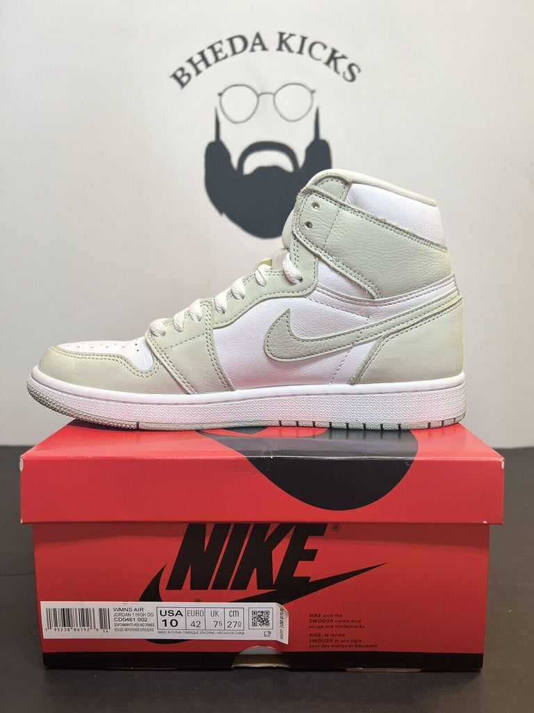 Nike Air Jordan 1 Retro High OG Seafoam Green White Size 10w (8.5m) Preowned