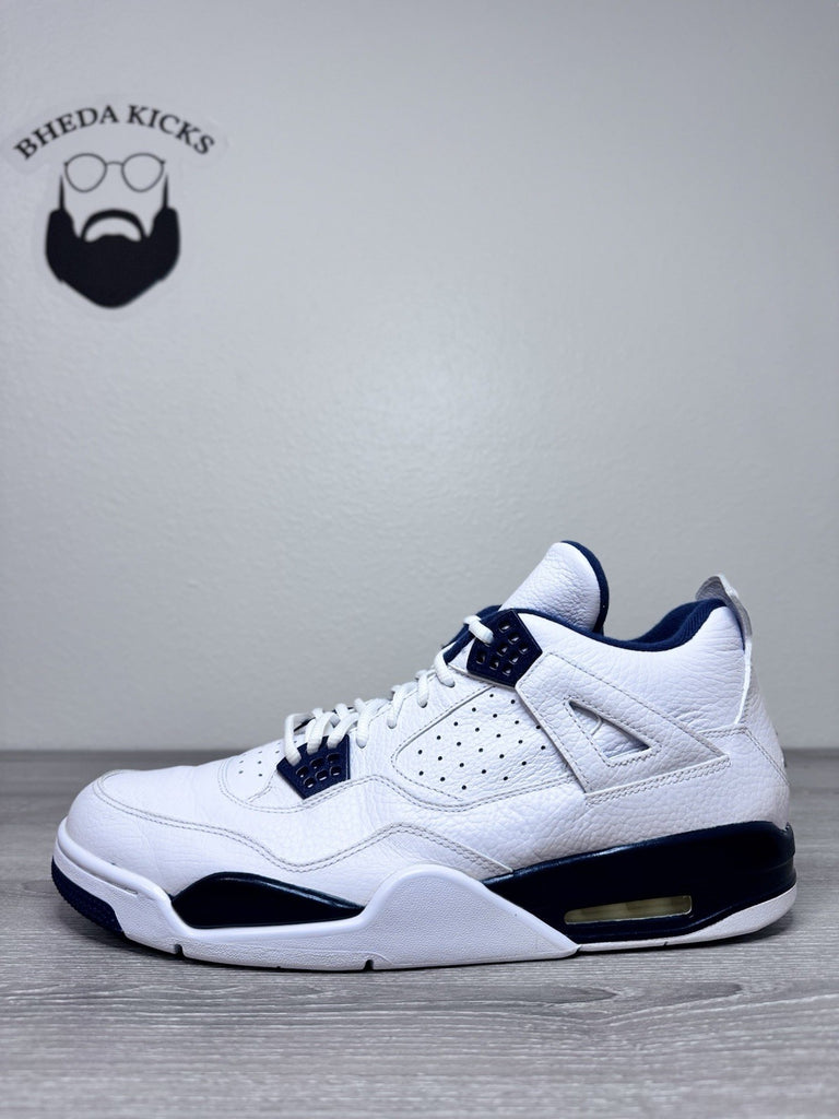 Size 15 - Nike Air Jordan Retro 4 Columbia Legend Blue White Midnight Navy 2015