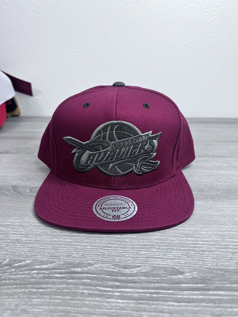 Mitchell & Ness Cleveland Cavaliers Wool Solid Adjustable Snapback Hat Cap