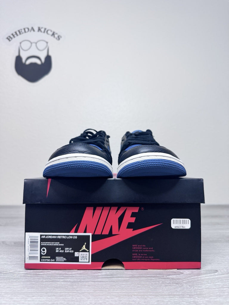 Size 9 - Nike Air Jordan 1 Low Mystic Navy CZ0790-041 Authentic Preowned