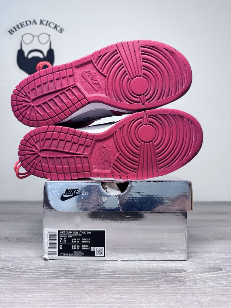 Size 7.5 - Off-White Nike Dunk Low “University Red” CT0856-600 Preowned CLEAN