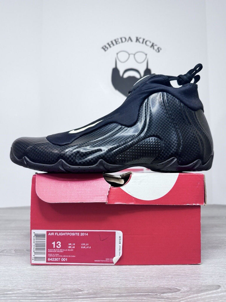 Size 13 - Nike Air Flightposite 2014 Carbon Fiber 642307-001 NEW DS