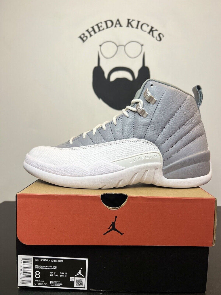 Nike Air Jordan 12 Retro Stealth Grey Men’s CT8013-015 Preowned Og Rare Size 8