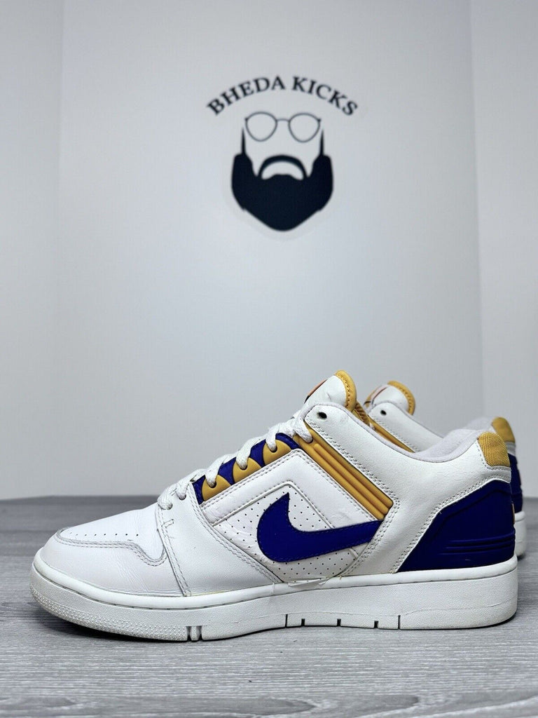 Size 11 - Nike Air Force 2 Low Los Angeles Lakers Purple Yellow White