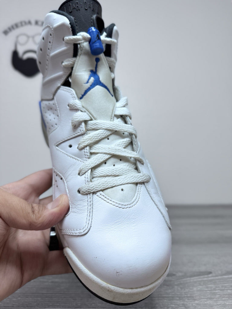Size 11.5 - Nike Air Jordan 6 Retro Shoes White Sneakers Basketball 384664-107