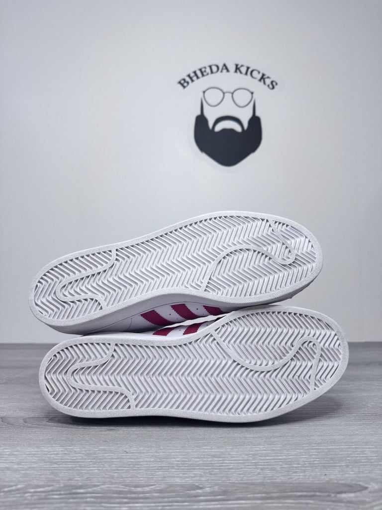 Size 10 - Adidas Mens Superstar H68094 White Casual Shoes Sneakers Preowned