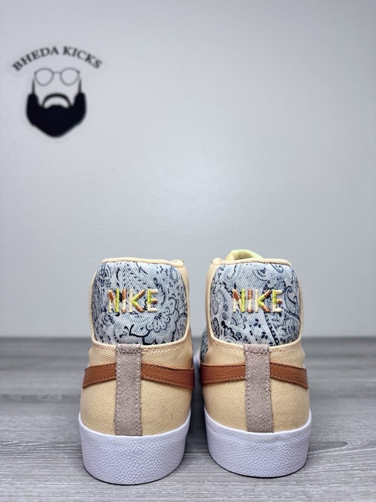 Size 15 - Nike SB Zoom Blazer Mid Premium “Paisley” Melon Tint DM0859-800 NEW DS