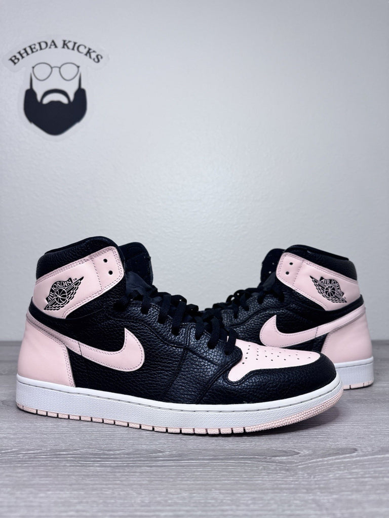 Size 16 - Air Jordan Retro 1 High OG Crimson Tint 555088-081 Black Preowned