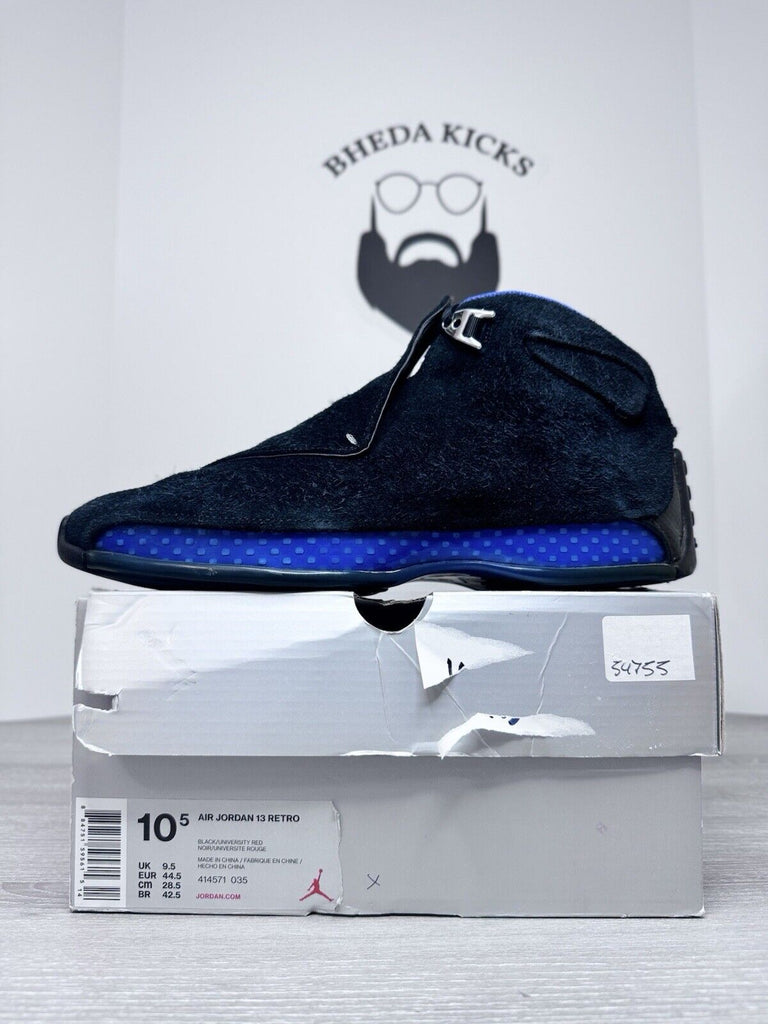 Size 10.5 - Air Jordan 18 Retro 2018 Black Sport Royal AA2494-007 Preowned