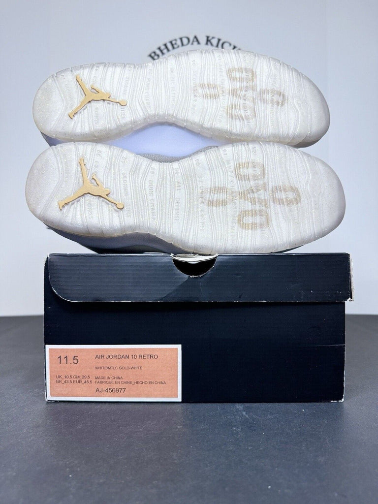 NEW DS Jordan 10 OVO White (Sample Pair) AJ-456977 Authentic Men’s Size 11.5