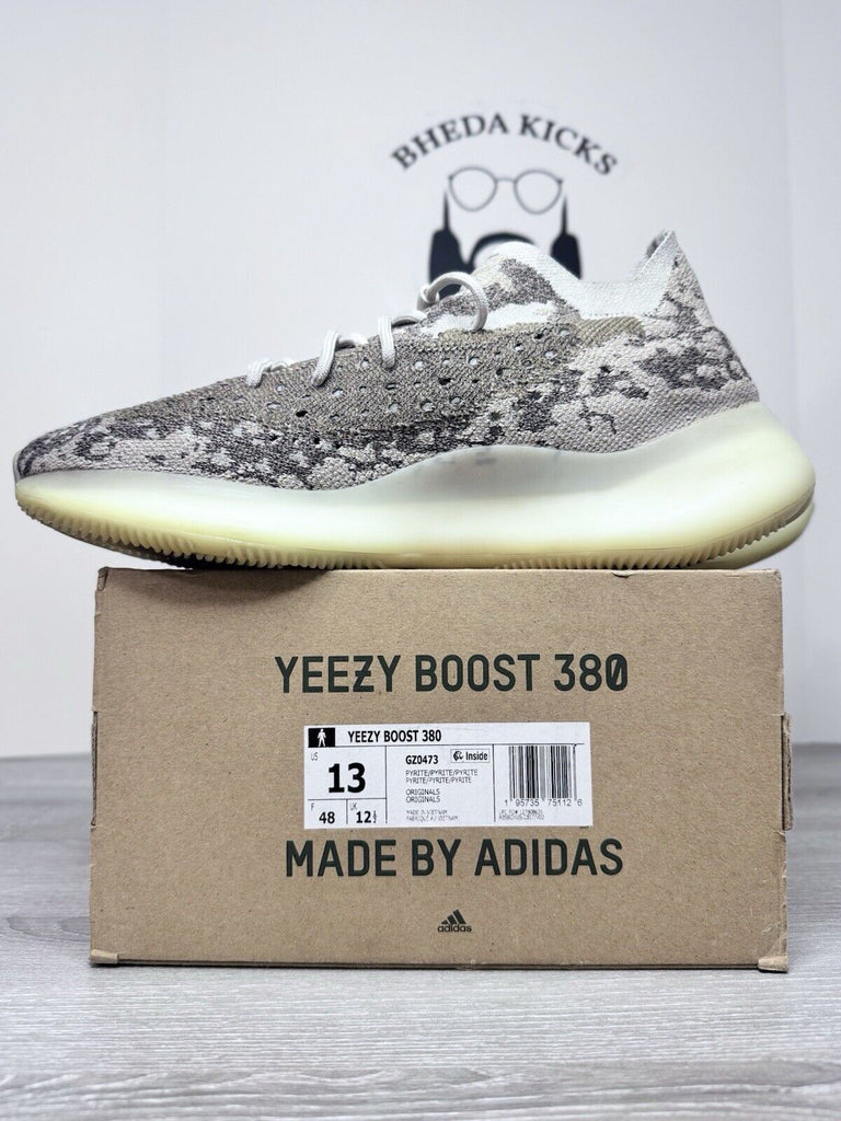 Size 13 - Adidas Yeezy Boost 380 Pyrite GZ0473 Preowned Authentic