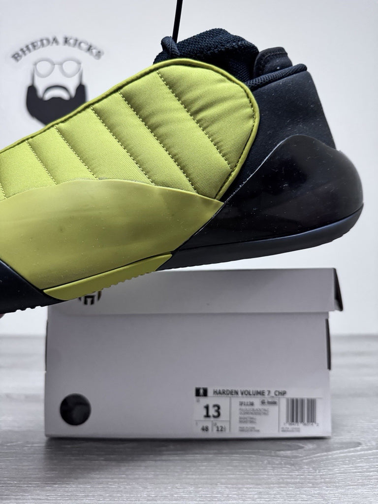 Size 13 -Adidas Harden Vol. 7 Mid Pulse Olive IF1138 Men’s Preowned Authentic