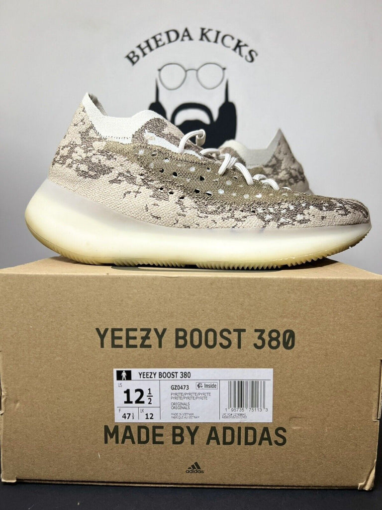 Adidas Yeezy Boost 380 Pyrite Size 12.5 GZ0473 Preowned Clean Rare Og Kanye