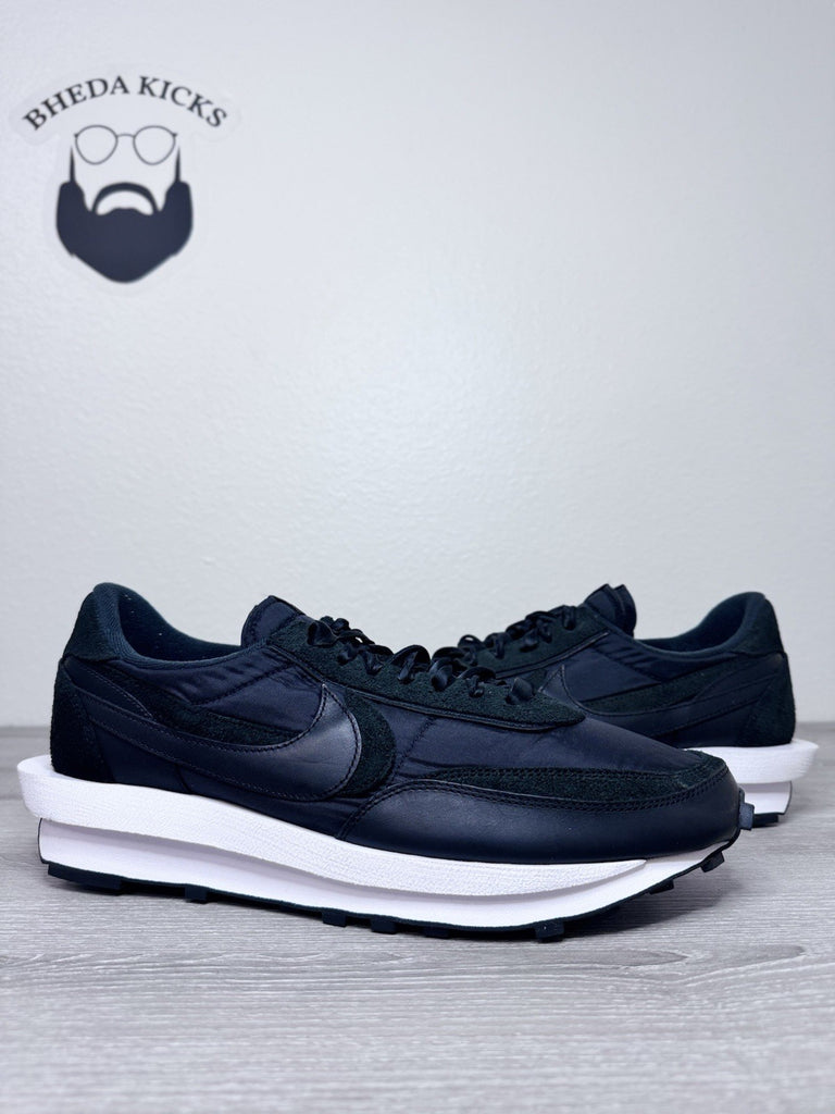 Size 15 - Nike LD Waffle Sacai Black White Nylon Mens BV0073-002 Sneaker OG
