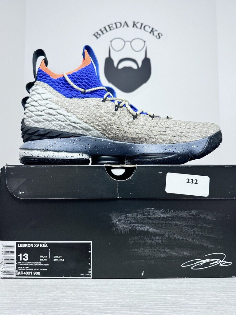 Size 13 - Nike LeBron 15 XV KSA Mowabb QS AR4831-900 Authentic NEW DS