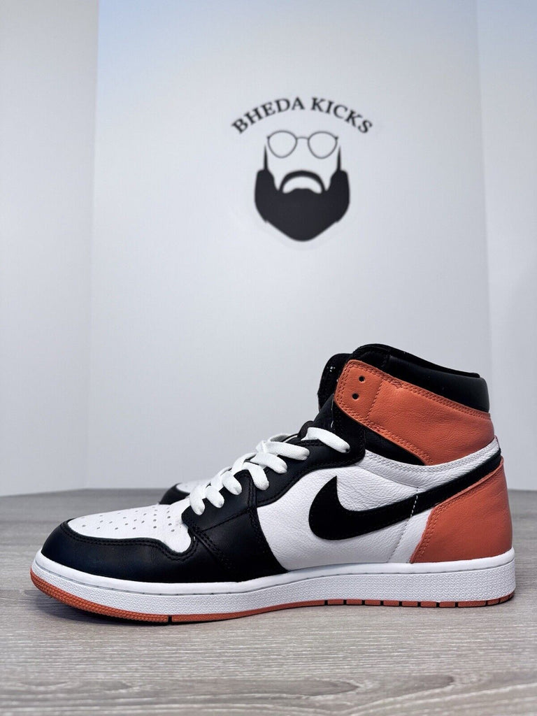 Size 14 - Jordan 1 Retro High Electro Orange 555088-180 Preowned Og Customized