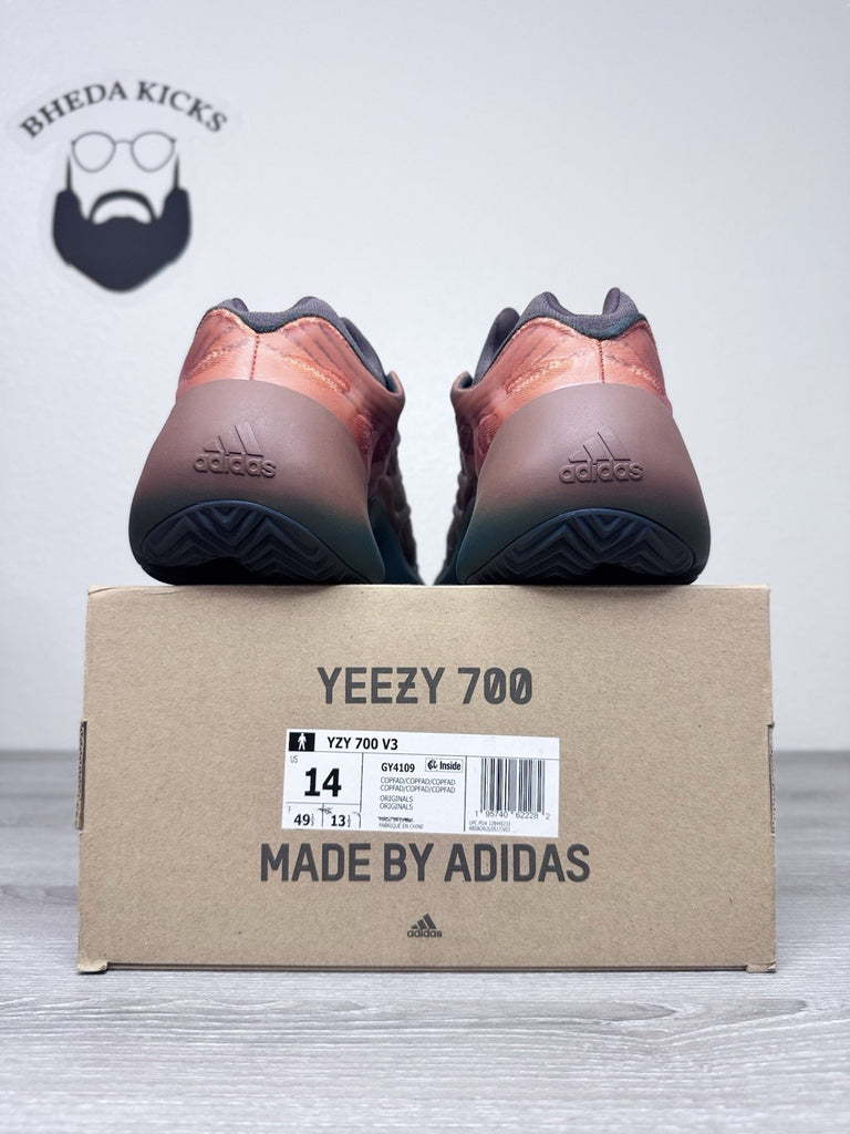 Size 14 - Adidas Yeezy 700 V3 Copper Fade Mens Orange GY4109 Kayne West