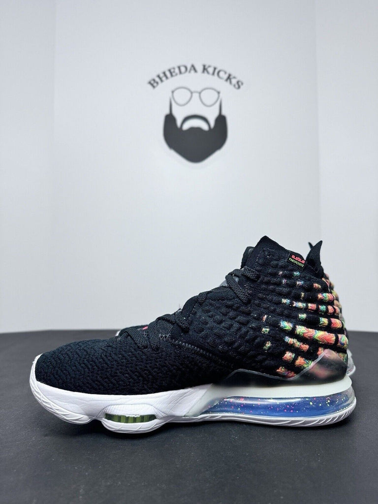 Nike LeBron 17 James Gang Black/Multi-Color BQ3177-005 Preowned Men’s Size 8.5