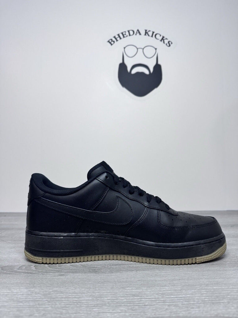 Size 12 - Nike Air Force 1 '07 Black Gum  (DZ4404-001) Preowned Authentic