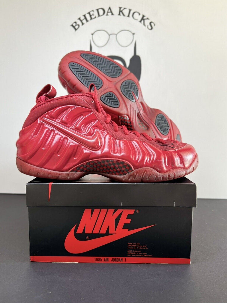 Nike Air Foamposite Pro Red October size 9 624041-603 OG Preowned Authentic Rare