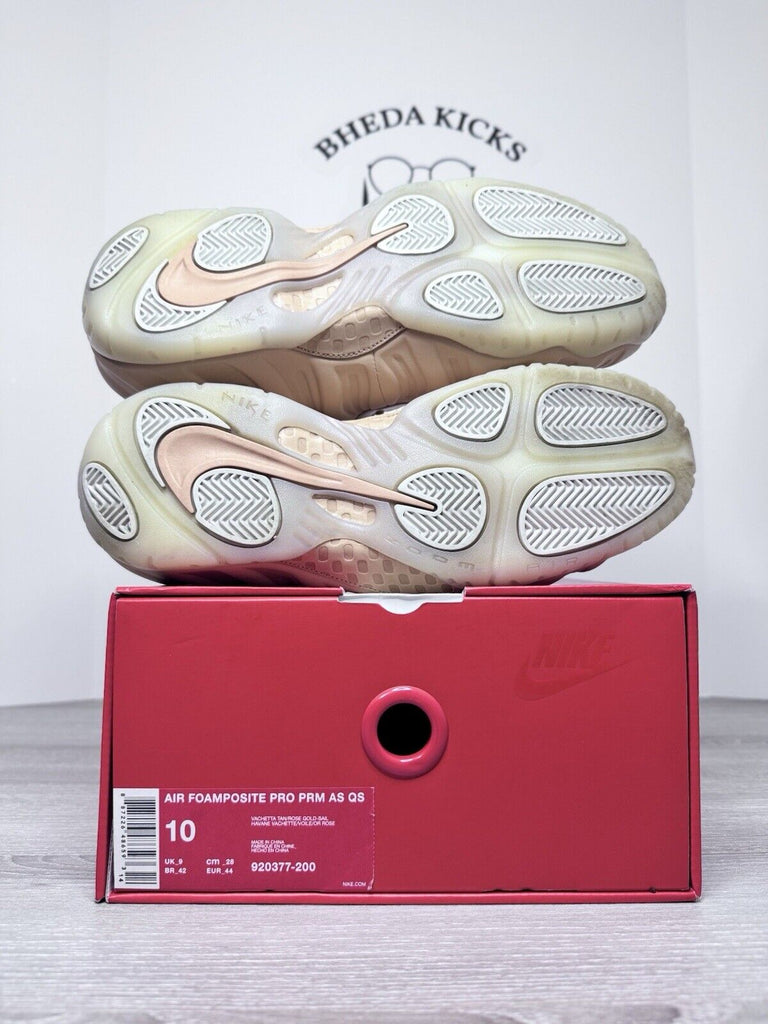 Size 10 - Nike Air Foamposite Pro Premium Vachetta Tan 920377-200 Preowned