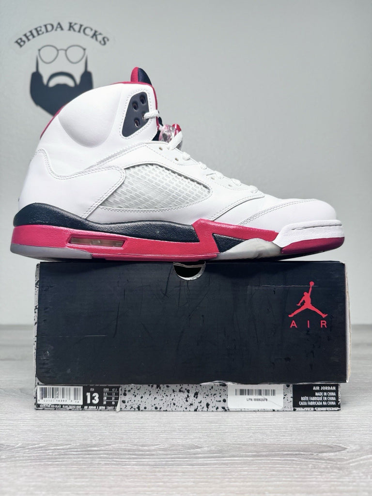Size 13 - Nike Air Jordan 5 Retro Fire Red 2013 136027-120 Preowned Rare