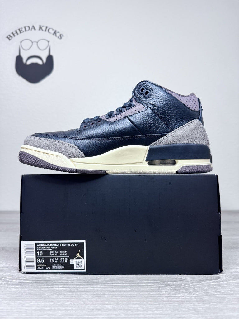 Size 10W/8.5M - A Ma Maniére x Air Jordan 3 Retro While You Were Sleeping NEW DS
