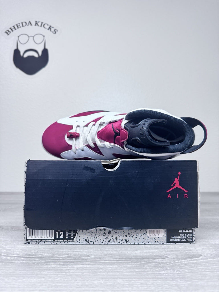 Size 12 - Air Jordan 6 Retro 2014 Carmine 384664-160 Preowned Authentic