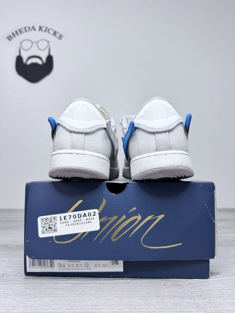 Size 10.5 - Jordan 1 Retro AJKO Low SP Union Sail Men’s DZ4864-100 Preowned