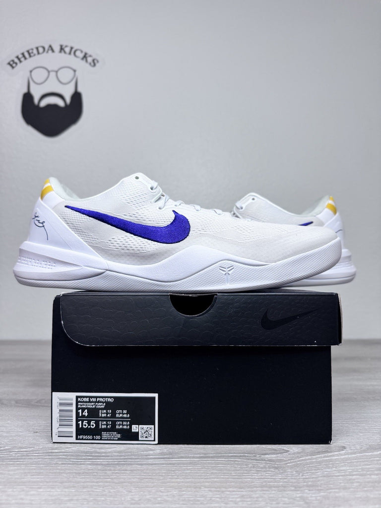 Size 14 - Nike Kobe 8 Protro Lakers Home Nike Men’s HF9550-100 Preowned