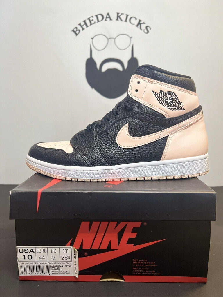 Air Jordan Retro 1 High OG Crimson Tint Black (555088-081) 2019 Mens Size 10 MJ